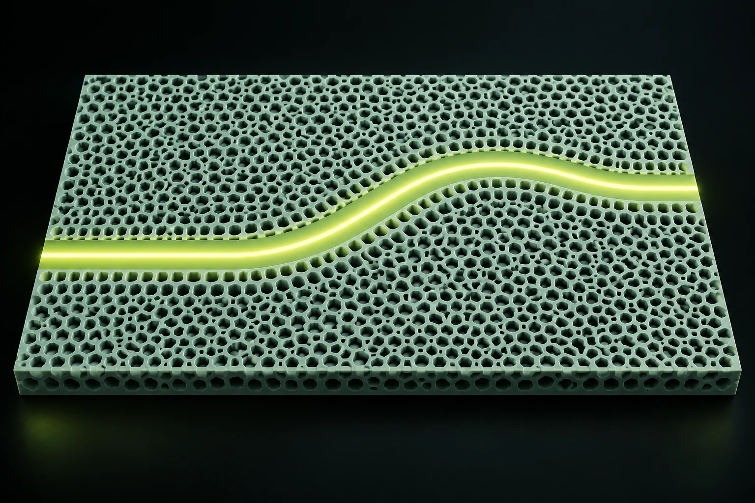 Cover for Freeform Light Routing in Nearly-Hyperuniform Slabs: Toward a General-Purpose Design Platform for Integrated Photonics