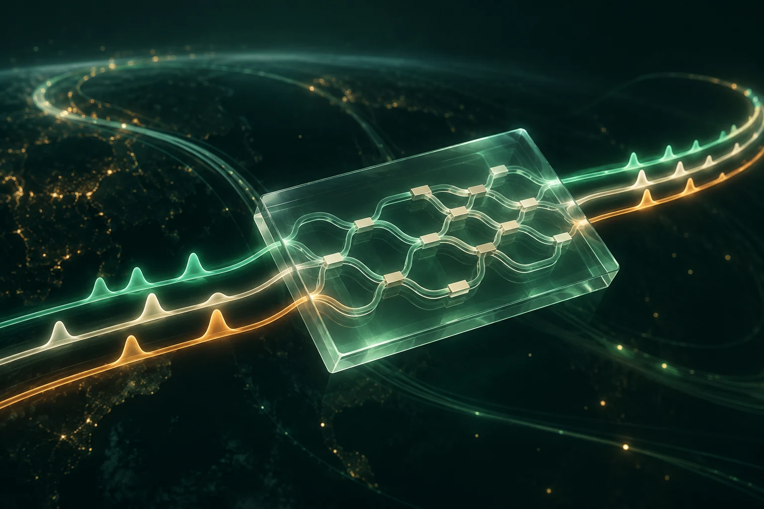 Cover for Programmable photonic unitary processor enables parameterized differentiable long-haul spatial division multiplexed transmission