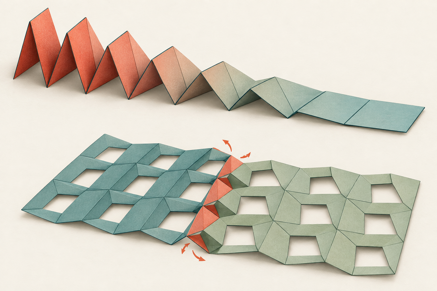 Graphical abstract for Topological mechanics of origami and kirigami