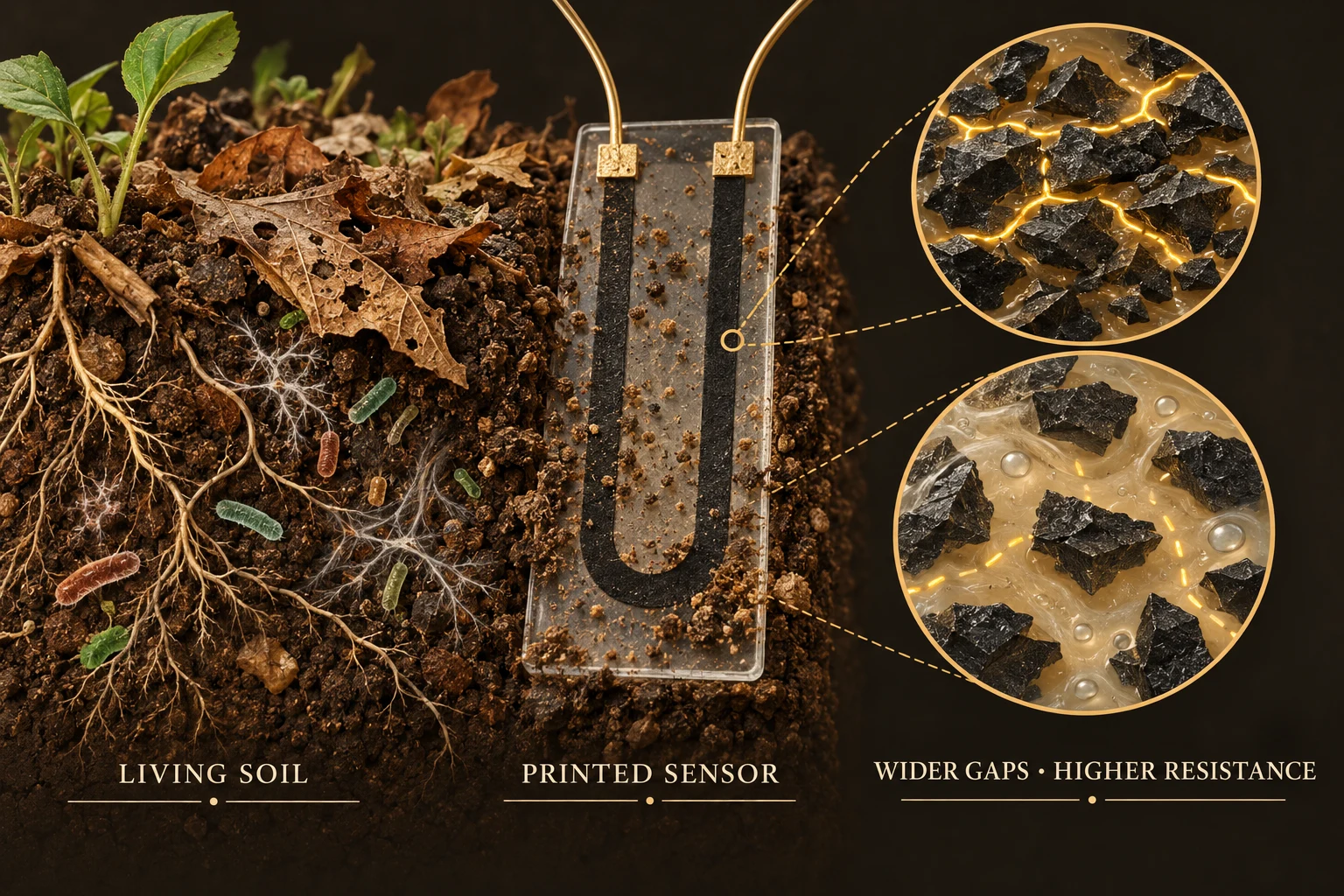Cover for A Transient Printed Soil Decomposition Sensor Based on a Biopolymer Composite Conductor