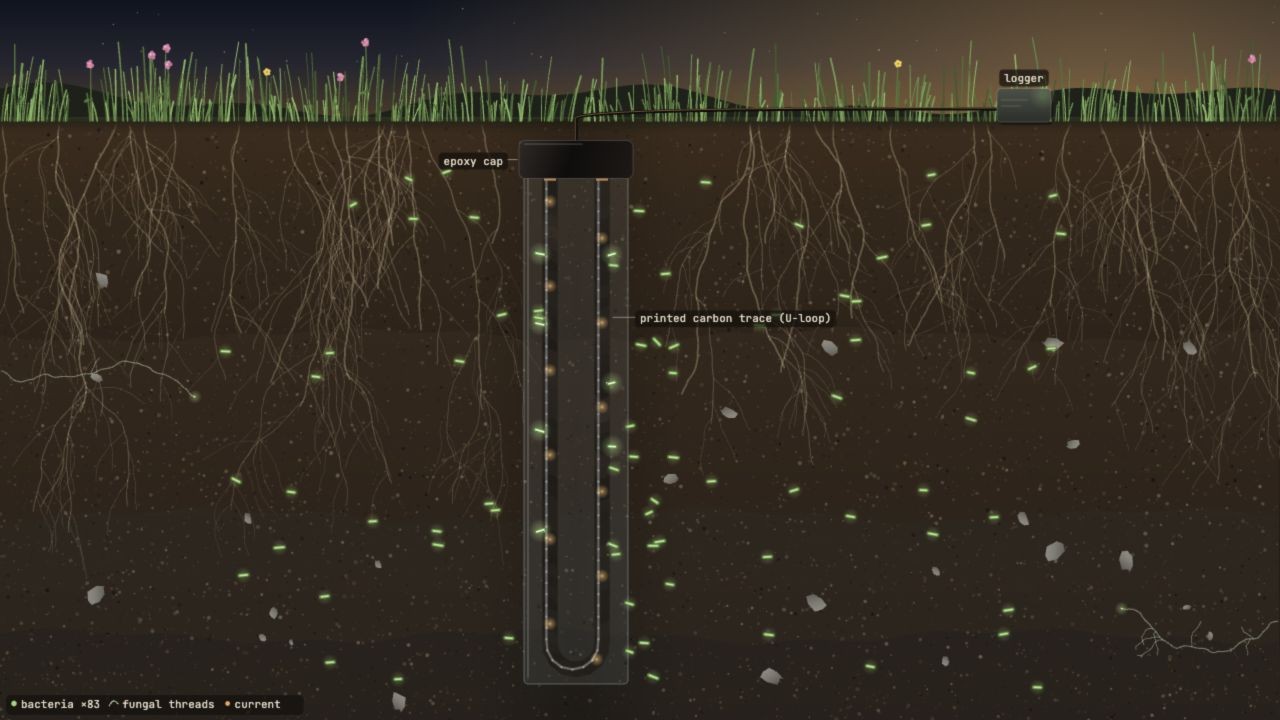 Cover for In-situ decomposition sensor output correlates with soil health indicators