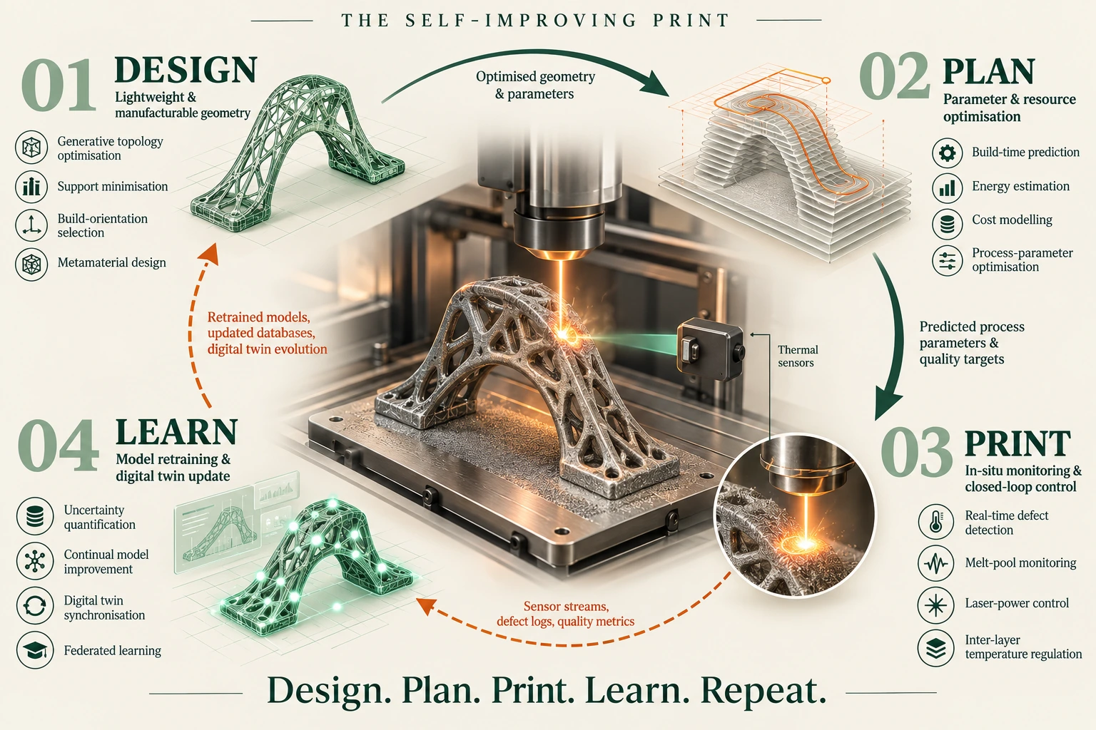 Cover for A Review of Engineering Applications in Additive Manufacturing Enhanced by Artificial Intelligence